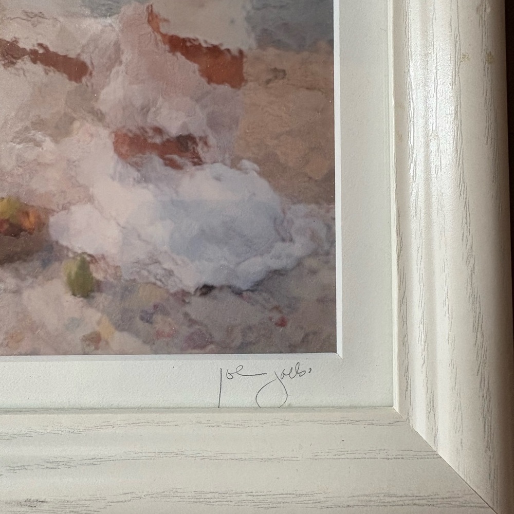 Pretty Artisan “Woman in White” Professionally Framed Art Piece - Picture 3 of 9